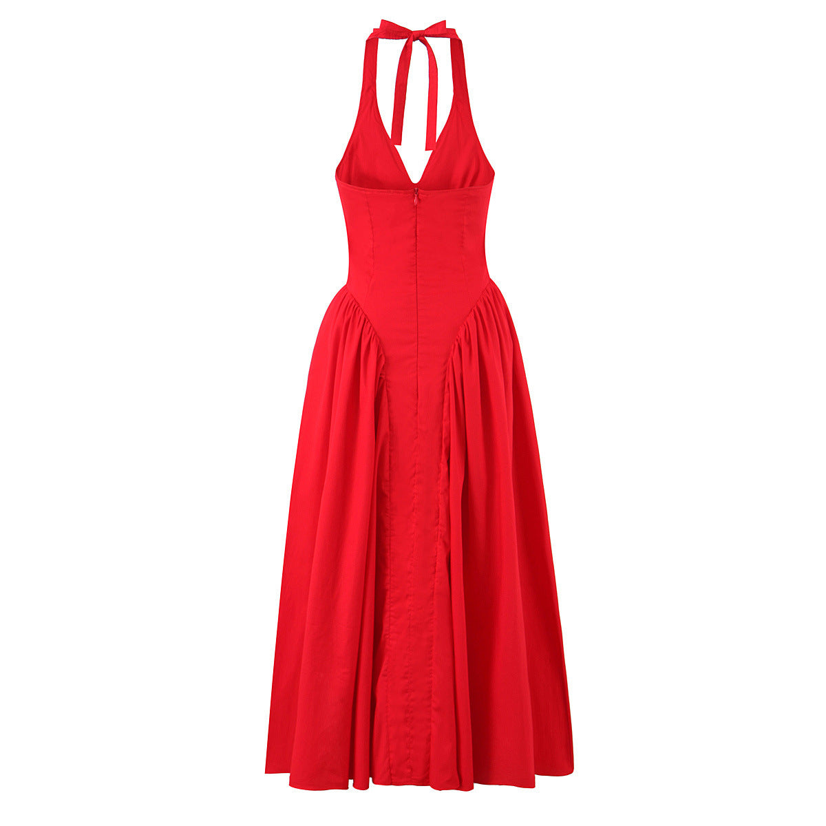 Backless Halter Neck Summer Dress