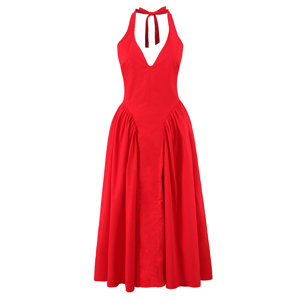 Backless Halter Neck Summer Dress